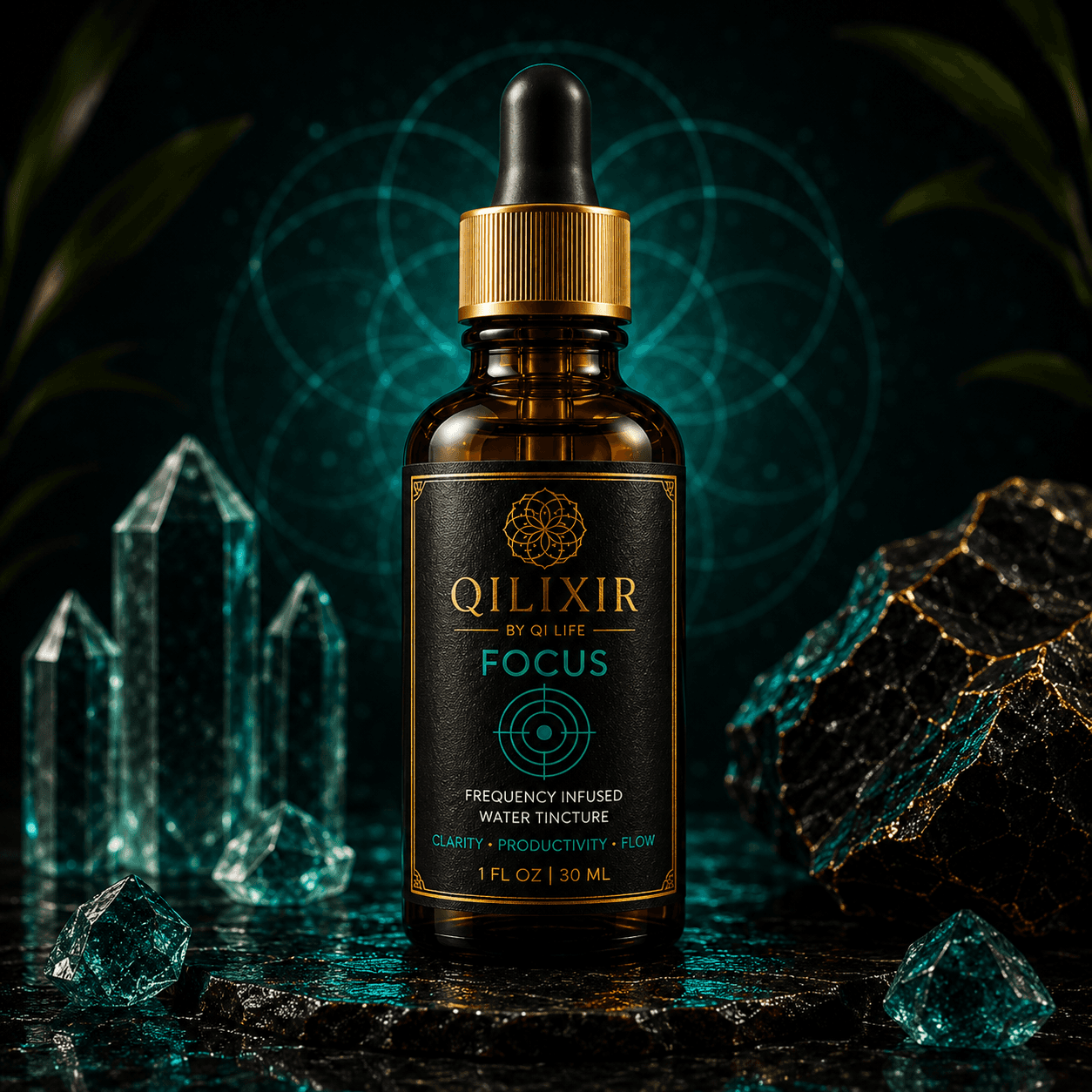 Qilixir Focus — frequency-inspired ritual elixir