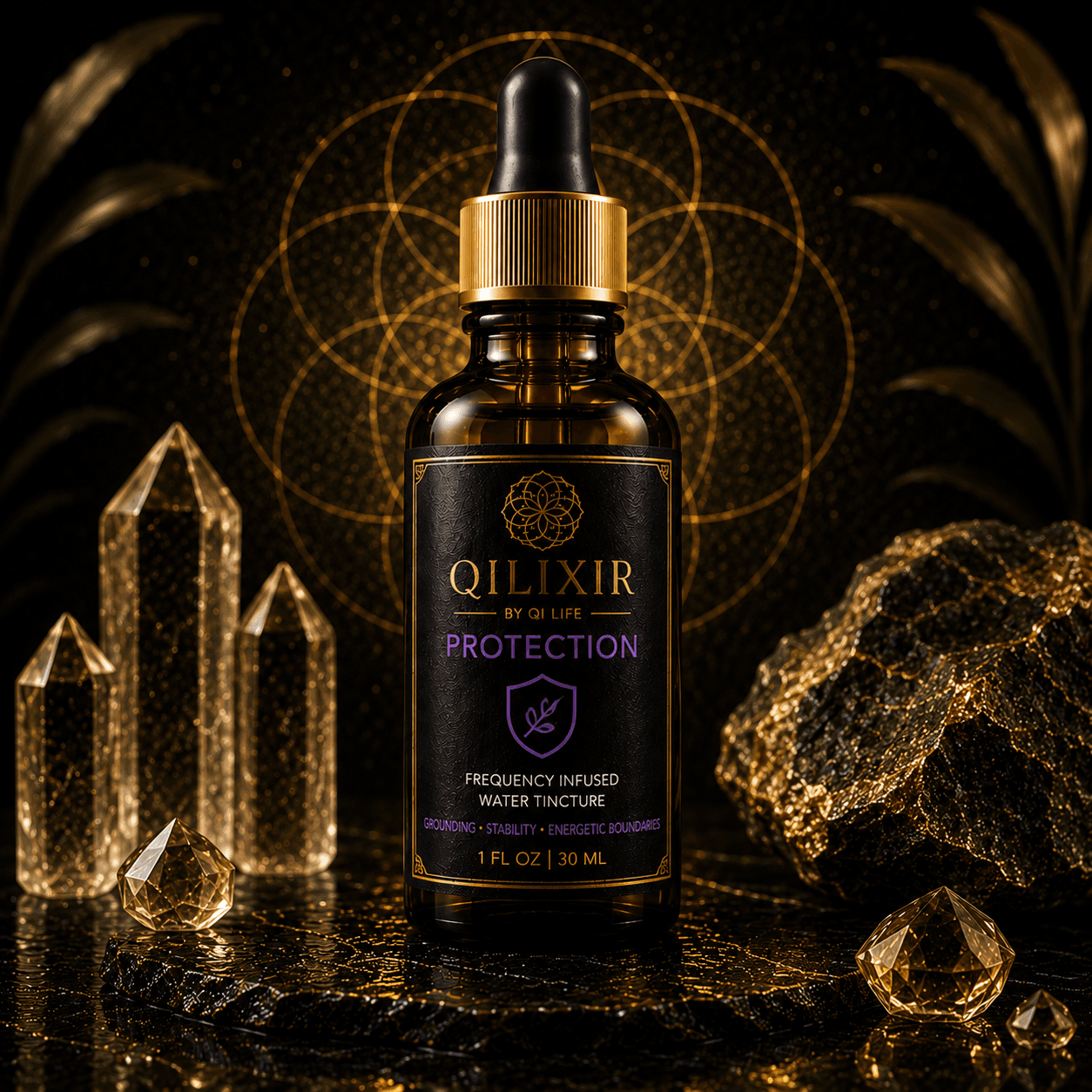 Qilixir Protection — frequency-inspired ritual elixir